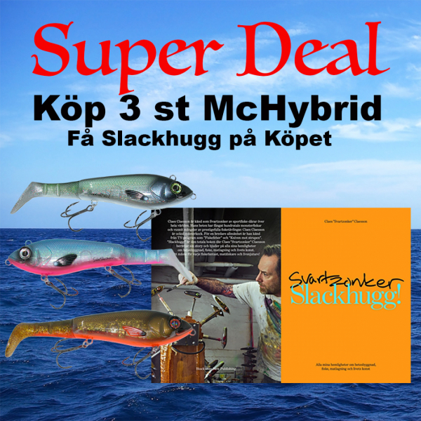 Super Deal - 3 st McHybrid  20 cm plus SvartZonker SlackHugg på Köpet i gruppen Fyndlådan hos Örebro Fiske & Outdoor AB (Super Deal McHybrid)